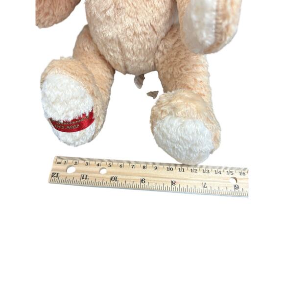 Vintage 12" Dan Dee Brown 100th Anniversary Teddy Bear Plush American Flag Scarf - Picture 6 of 8